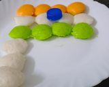 A picture of step 2 of Tri Color Idli Republic Day Special.