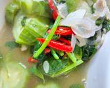 Foto langkah ke 4 dari resep Sayur Bening Bayam Gambas.