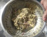 A picture of step 1 of लाल भाजी का पकोड़ा.