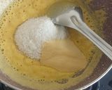 A picture of step 2 of Coconut, besan sheera barfi.