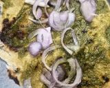A picture of step 2 of Roti Pinwheel rolls.