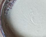 A picture of step 2 of Autumn chestnut pancakes with blackberry + yoghurt #1.