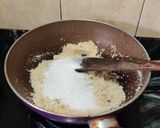A picture of step 5 of Sooji Peda.