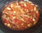 A picture of step 4 of Yummy lamb and beef goulash.