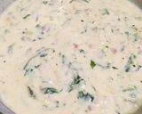 Tejszínes-krémsajtos cukkini szalonnás alappal recept fázis 3 fotója