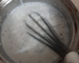 A picture of step 4 of Teragon steaks with garlic rice and vegs.