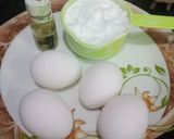 A picture of step 1 of Independance day Cake.