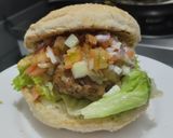 Foto del paso 14 de la receta: Hamburguesa🧀hawaiana🥯🍍🍔