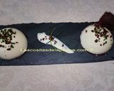Foto del paso 4 de la receta: Semiesferas de vichyssoise con base de cecina y crujiente de cecina
