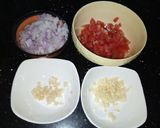 A picture of step 1 of Potato Bhujia.