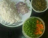 A picture of step 1 of Coconut rice.