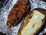 Berenjena rellena de verduras! 🍆