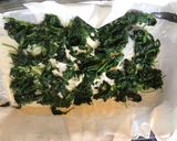 A picture of step 5 of Turkish style Spinach and Cheese Borek.