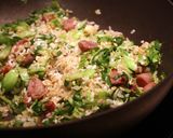 簡單樸實的上海菜飯 Shanghai Style Steam Sausage Rice的食譜步驟7照片