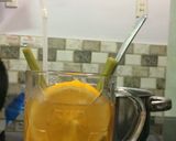 Hình bước làm 2 của món Trà đào cam sả hạt chia