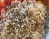 Sałatka warzywna z kaszą bulgur i soczewicą krok przepisu 1 zdjęcie