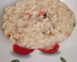 A picture of step 5 of Asparagus and Greek Yogurt Risotto.