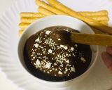 A picture of step 3 of Chickpeas chocolate Hummus.