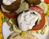 Foto del paso 11 de la receta: Pan de pipa relleno de falafel y salsa tsatsiki