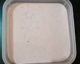 A picture of step 4 of Blackcurrant Frozen Yoghurt Ice cream.