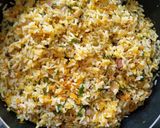 A picture of step 6 of Carrot rice.