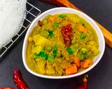 A picture of step 4 of Vegetable Sagu.