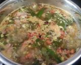 A picture of step 5 of Palak and broken wheat khichdi.