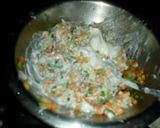 A picture of step 2 of Veg mayonnaise sandwich.