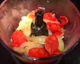 A picture of step 2 of Sweet Tomato onion jam.