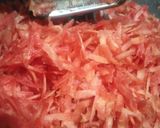 A picture of step 1 of Gajar ka halwa.