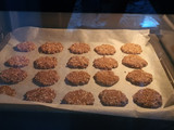 Galletas fit sin azúcar con avena, plátano, vainilla y cacahuete