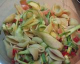 A picture of step 9 of Pasta Salad with Smoked Salmon and Lemon-Marinated Zucchini.
