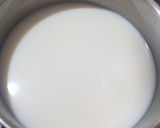 A picture of step 1 of Milky vanilla curd with Orange jelly.