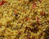 A picture of step 4 of Urad dal with some change.