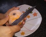 A picture of step 6 of Stuffed Mango Kulfi.