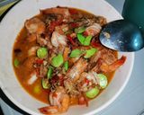 รูปขั้นตอนการทำที่ 8 ของ กุ้งผัดสะตอ