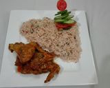 A picture of step 7 of Hot And Spicy Chicken Wings with Masala Rice.