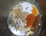 A picture of step 1 of Aloo bhujiya.