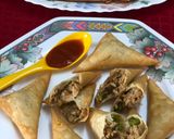 A picture of step 9 of Chicken Samosa/Chicken Kheema Samosa.
