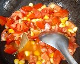 A picture of step 4 of Corn Palak Paneer Curry.