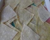 A picture of step 4 of Spicy green grams samosas.