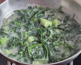Foto langkah ke 5 dari resep Bobor Kangkung Labu Siam.