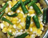 A picture of step 1 of Corn cutlets.