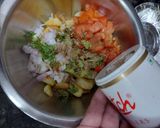 A picture of step 3 of Spicy Tangy Aloo Chaat.