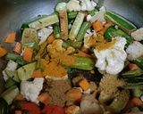 A picture of step 3 of Ghee Veg Masala Pulao.