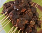 Foto langkah ke 2 dari resep Sate Hati Sapi teflon.