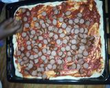A picture of step 7 of Sausage, ham & pineapple pizza #author marathon.