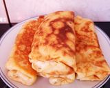 Une image de l'étape 5 de Crêpes fourrées jambon fromage.