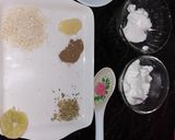 A picture of step 1 of Tzatziki dip.