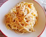 Foto del paso 5 de la receta Pasta con salmón y gulas